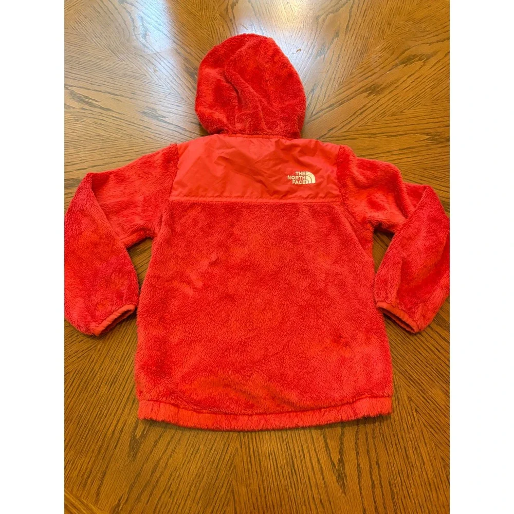 The North Face Toddler Oso Hoodie Red Full Zip High Pile Fleece Jacket 4T
